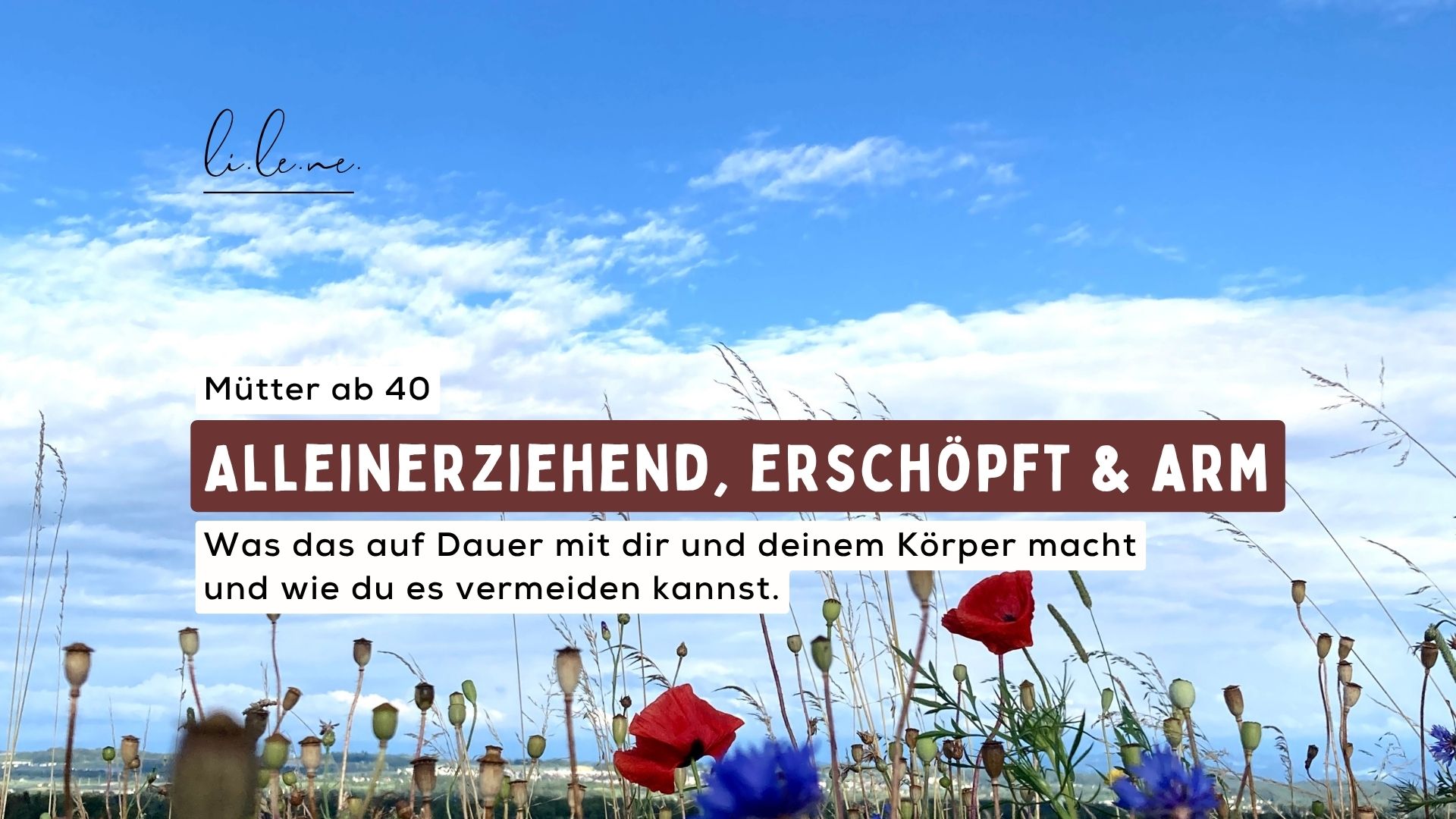 lilene: alleinerziehend erschöpft und arm: Was das auf Dauer mit dir und deinem Körper macht und wie du es vermeiden kannst.